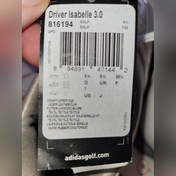 NWT Adidas Isabelle Golf shoes size 7 - Picture 5 of 5